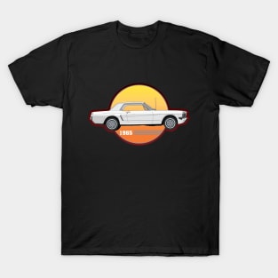 65 White Mustang T-Shirt